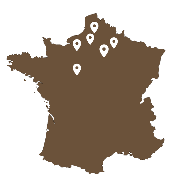 Carte des implantations ML Horse Connect